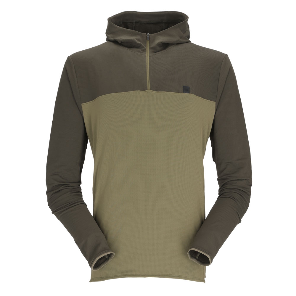 Rab Dihedral Hoody Army/Chlorite Green QFF-34-ARC fleeces en truien online bestellen bij Kathmandu Outdoor & Travel