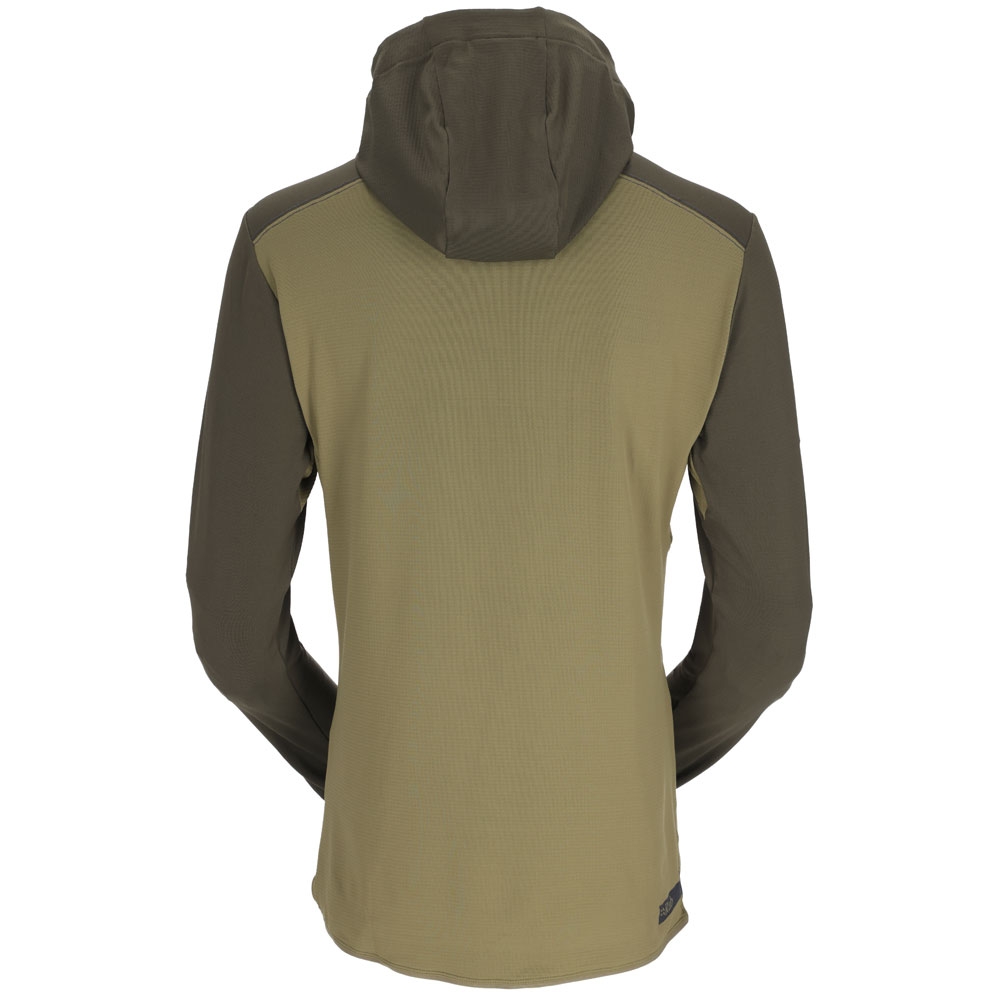 Rab Dihedral Hoody Army/Chlorite Green QFF-34-ARC fleeces en truien online bestellen bij Kathmandu Outdoor & Travel