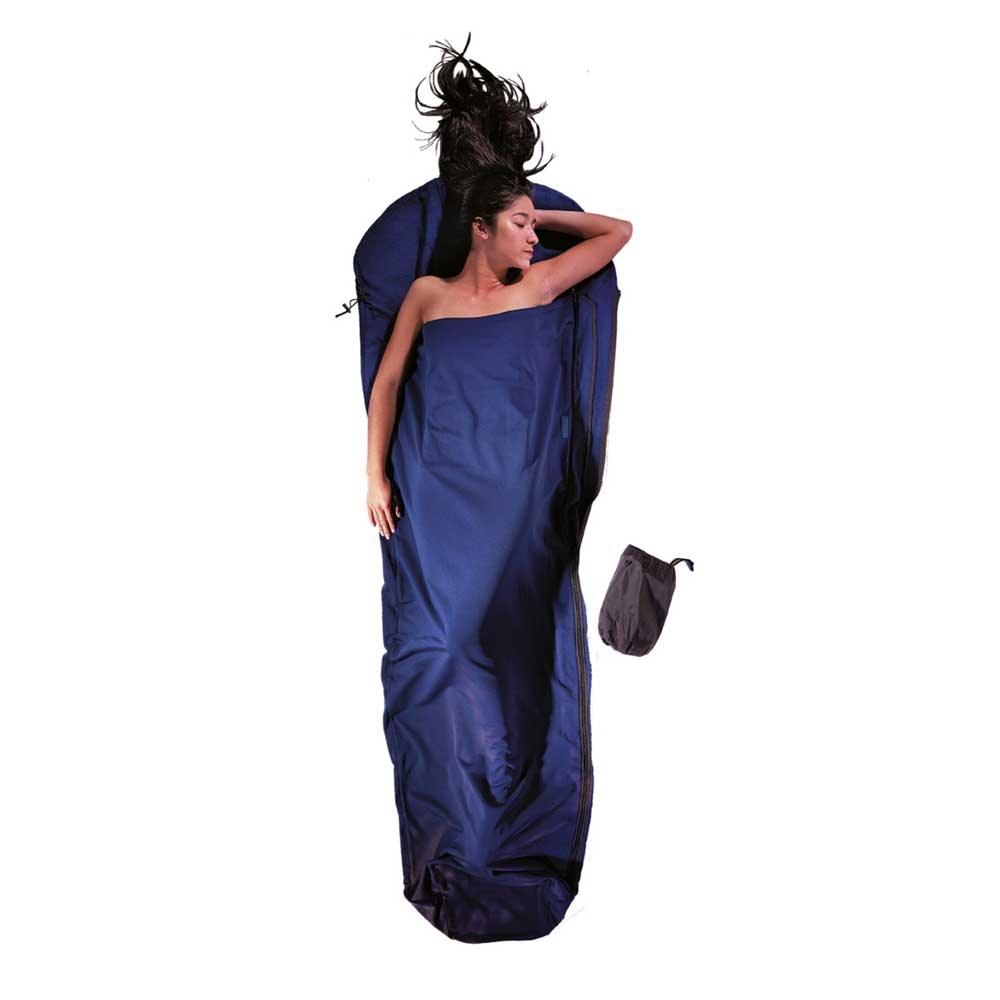 Cocoon Microfleece MummyLiner Ultralight (rechts) Dark Petrol CPFM32-R lakenzakken en liners online bestellen bij Kathmandu Outdoor & Travel