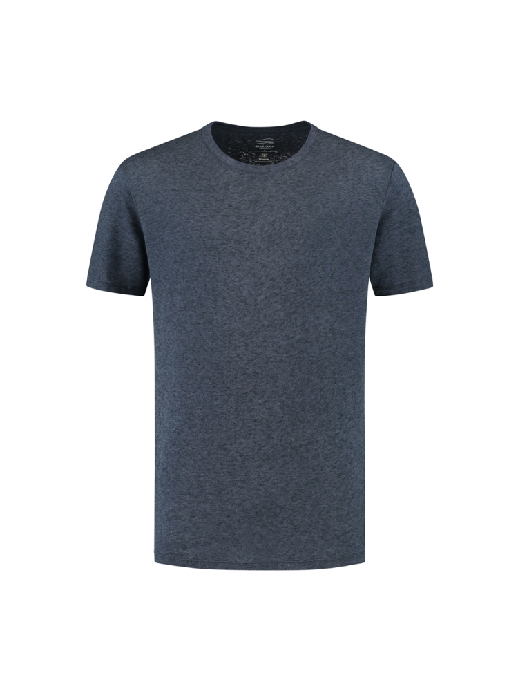 Blue Loop Originals Woolcel Tshirt Mood Indigo M-WTS013-23-B399 shirts en tops online bestellen bij Kathmandu Outdoor & Travel
