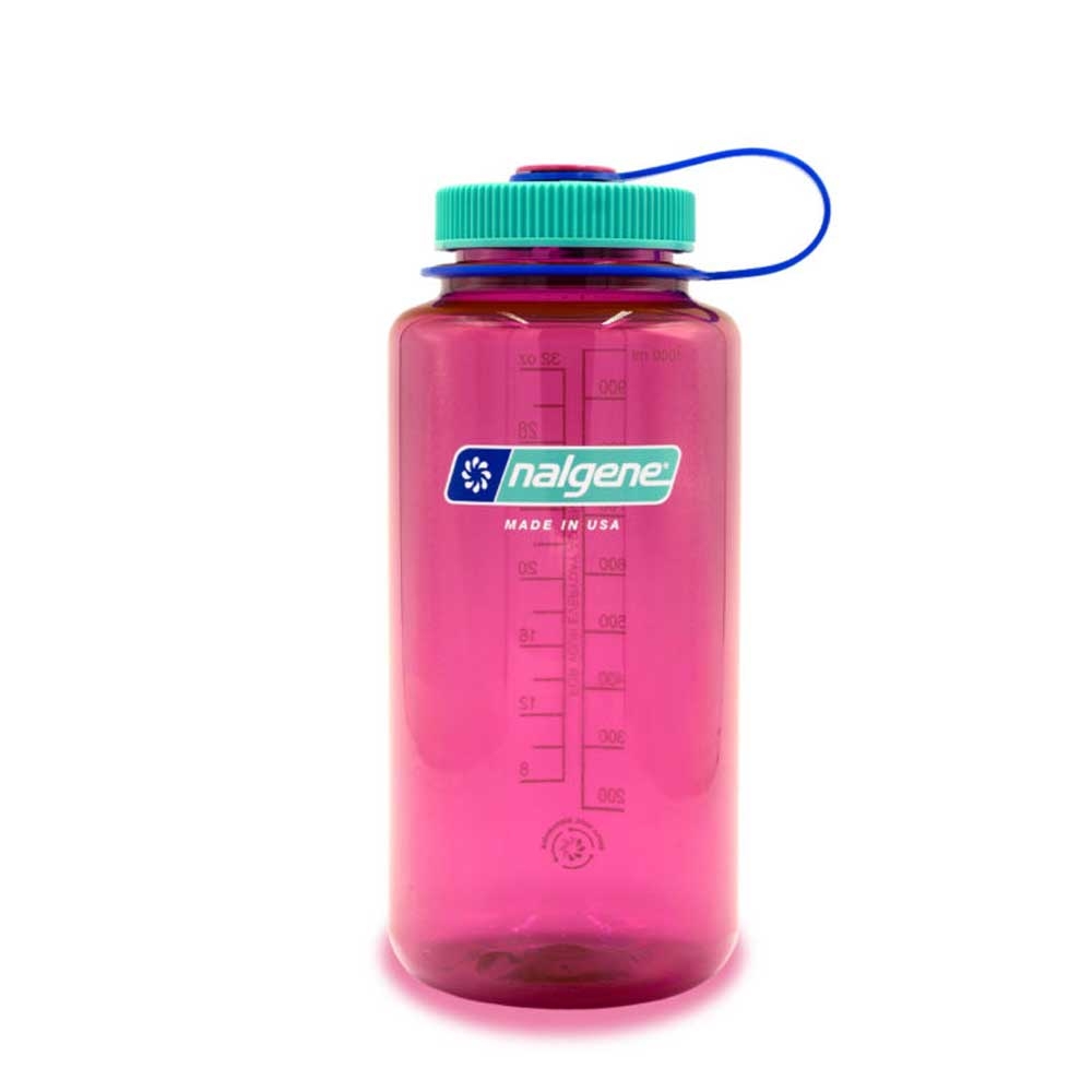 Nalgene Wide Mouth 1L Electric Magenta N2020-2032 drinkflessen en thermosflessen online bestellen bij Kathmandu Outdoor & Travel