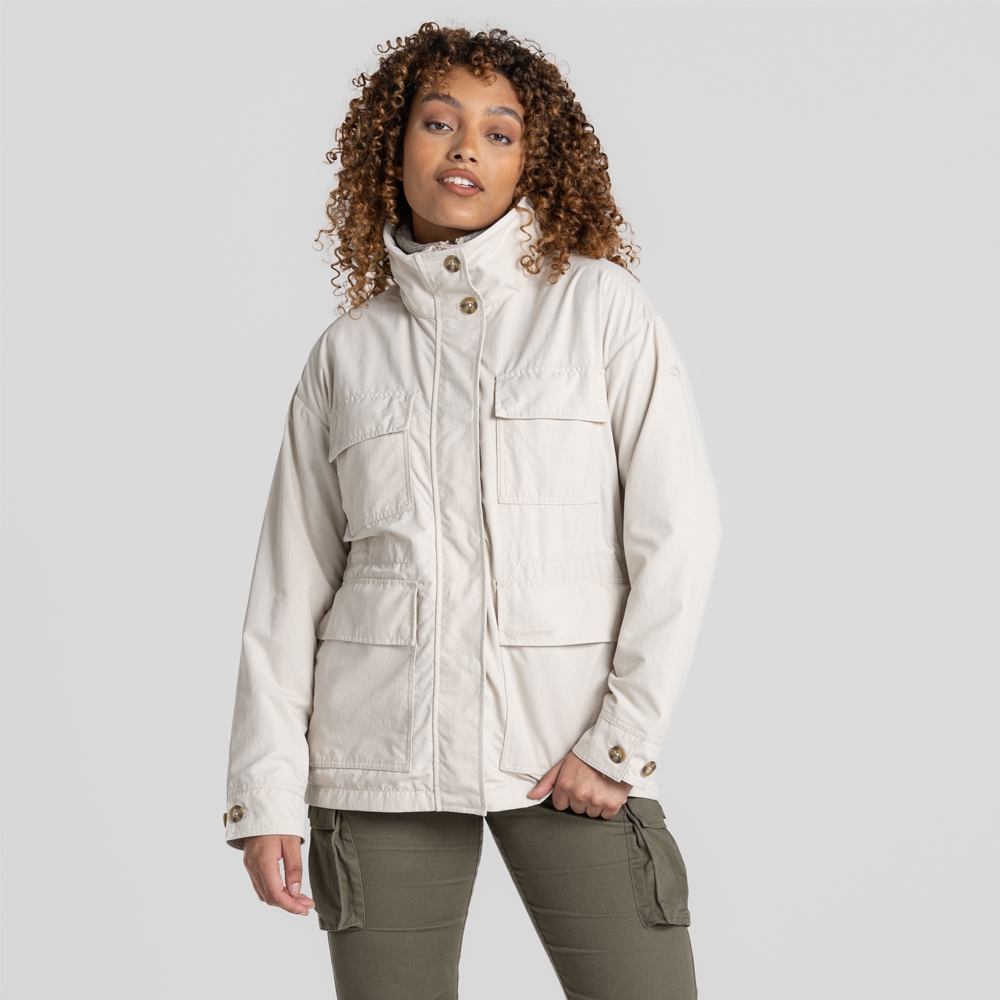 Craghoppers NL Adventure Jkt Women's Stone CWN286-760 jassen online bestellen bij Kathmandu Outdoor & Travel