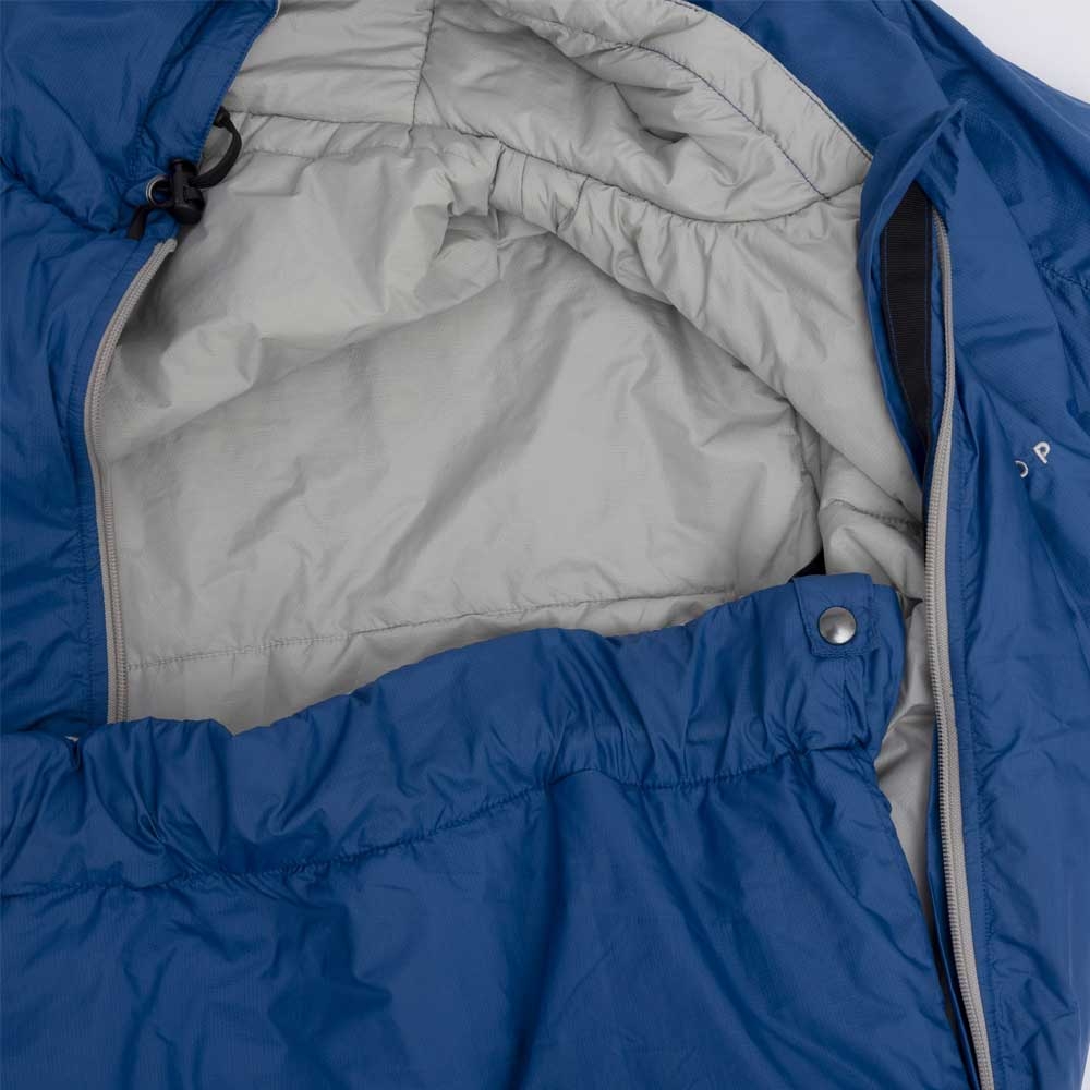 Bergstop CozyBag Comfort dark blue / light grey CB-CDB jassen online bestellen bij Kathmandu Outdoor & Travel