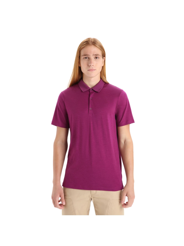 Icebreaker Tech Lite II SS Polo Go Berry 0A59LC-7351 shirts en tops online bestellen bij Kathmandu Outdoor & Travel