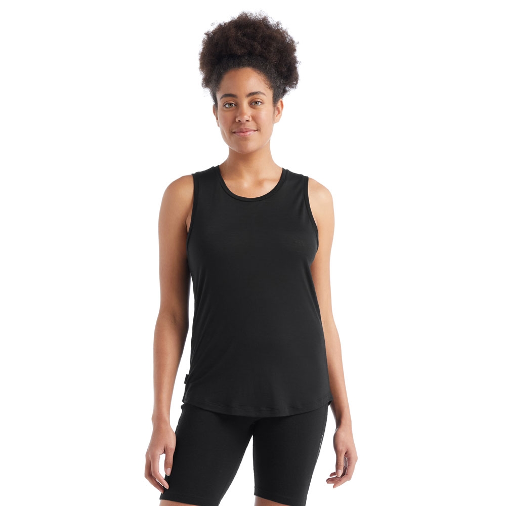 Icebreaker Sphere II Tank Women's Black 0A56EZ-0011 shirts en tops online bestellen bij Kathmandu Outdoor & Travel