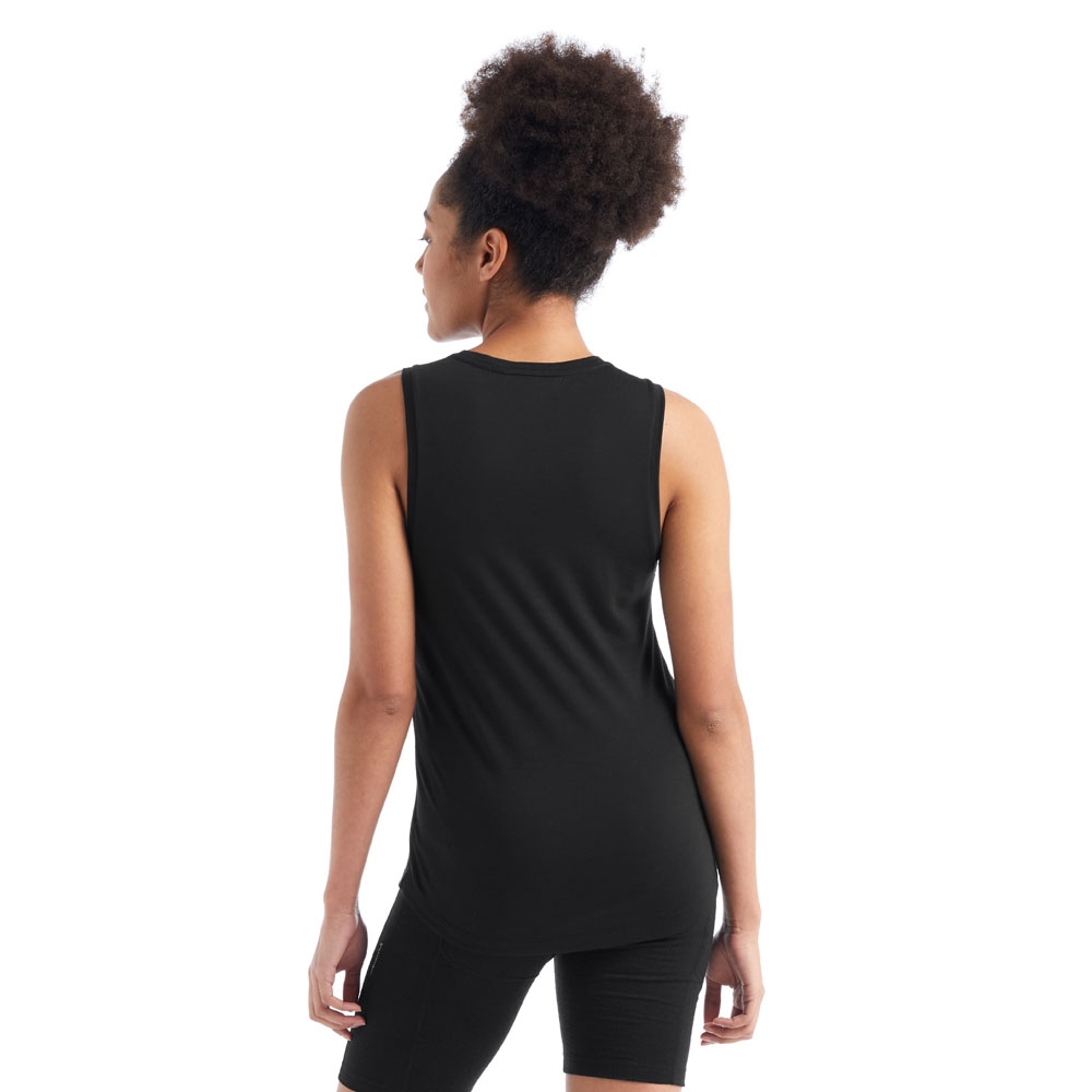 Icebreaker Sphere II Tank Women's Black 0A56EZ-0011 shirts en tops online bestellen bij Kathmandu Outdoor & Travel