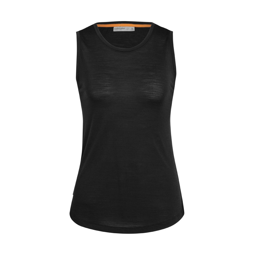 Icebreaker Sphere II Tank Women's Black 0A56EZ-0011 shirts en tops online bestellen bij Kathmandu Outdoor & Travel