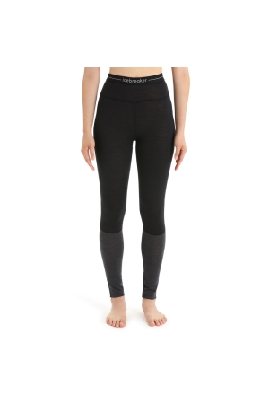 Icebreaker 125 ZoneKnit Leggings Women's Black/ Jet Hthr 0A56H6-0911 onderkleding/thermokleding online bestellen bij Kathmandu Outdoor & Travel