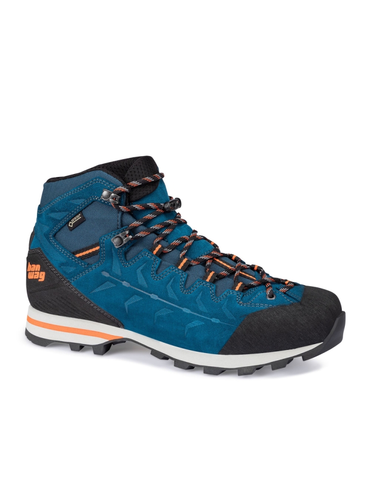 Hanwag Makra Light GTX Seablue/Orange H100400-597023 wandelschoenen heren online bestellen bij Kathmandu Outdoor & Travel