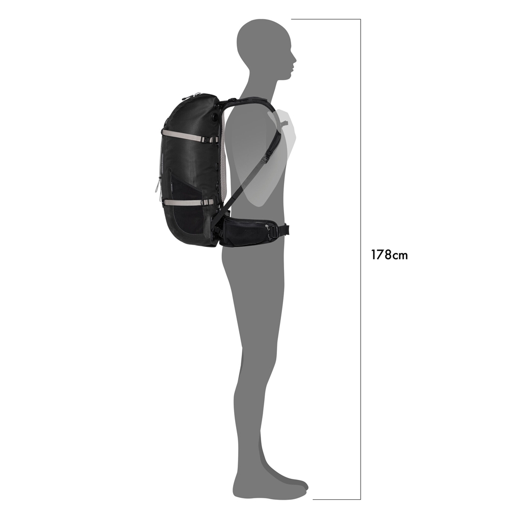 Ortlieb Atrack 25L Black OR7004 dagrugzakken online bestellen bij Kathmandu Outdoor & Travel