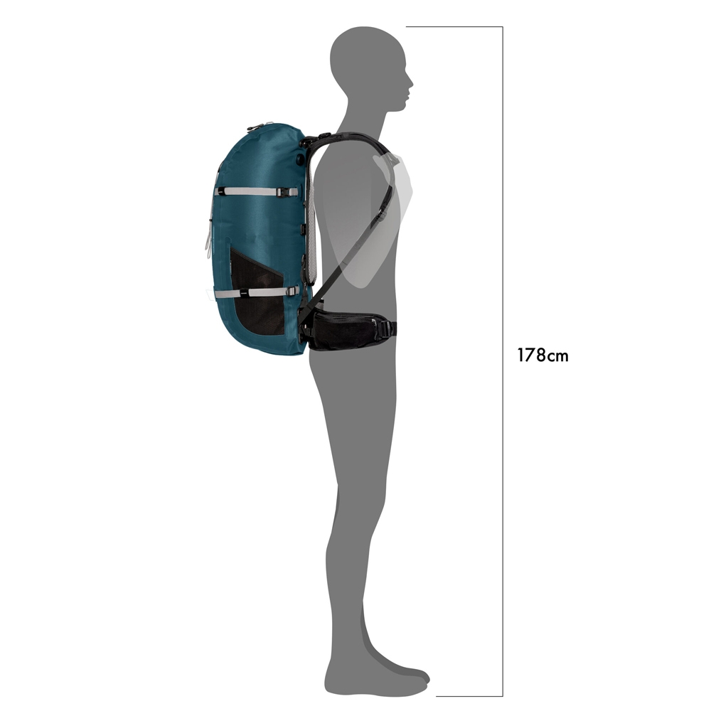 Ortlieb Atrack 35L Petrol OR7056 dagrugzakken online bestellen bij Kathmandu Outdoor & Travel