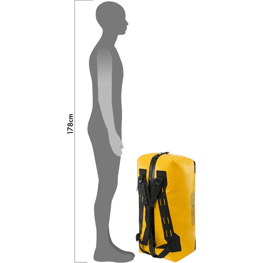 Ortlieb Duffle 85L Sun-Yellow/Black OK1403 duffels online bestellen bij Kathmandu Outdoor & Travel