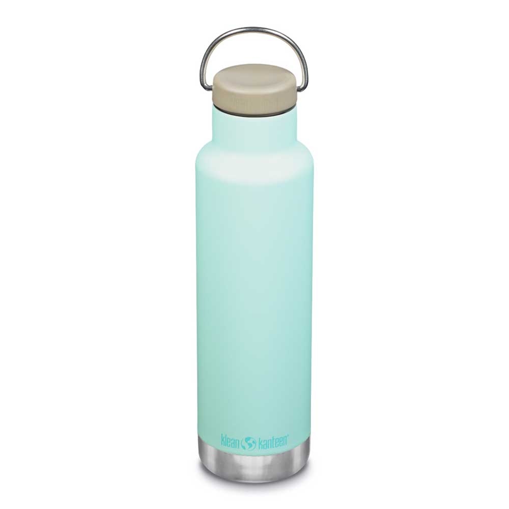 Klean Kanteen Isolatiefles Classic met ringdop 592ml/20oz Blue Tint 1008460 drinkflessen en thermosflessen online bestellen bij Kathmandu Outdoor & Travel
