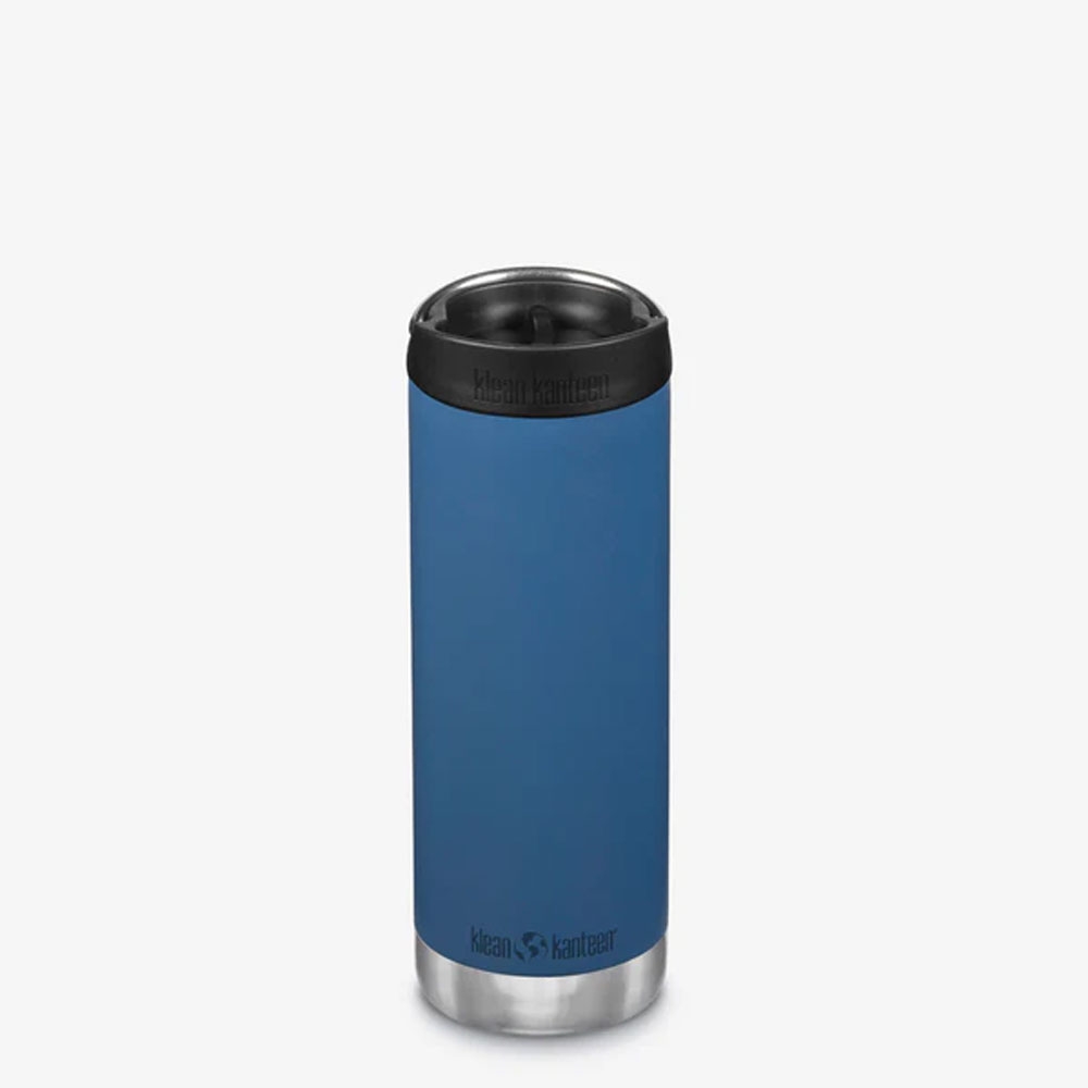 Klean Kanteen Isolatiefles TKWide 473ml/16oz met koffiedop Real Teal 1008314 drinkflessen en thermosflessen online bestellen bij Kathmandu Outdoor & Travel