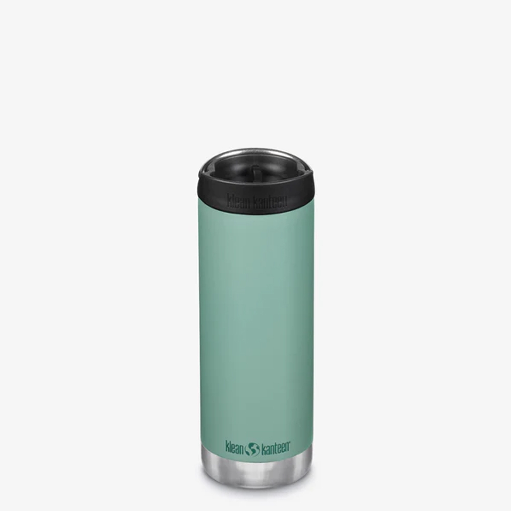 Klean Kanteen Isolatiefles TKWide 473ml/16oz met koffiedop Beryl Green 1010104 drinkflessen en thermosflessen online bestellen bij Kathmandu Outdoor & Travel