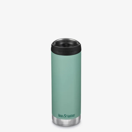 Klean Kanteen  Isolatiefles TKWide 473ml/16oz met koffiedop Beryl Green 