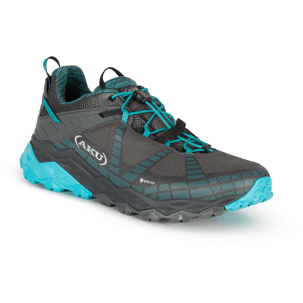 AKU Flyrock Gtx Women's Black/Turquoise 699-253 wandelschoenen dames online bestellen bij Kathmandu Outdoor & Travel