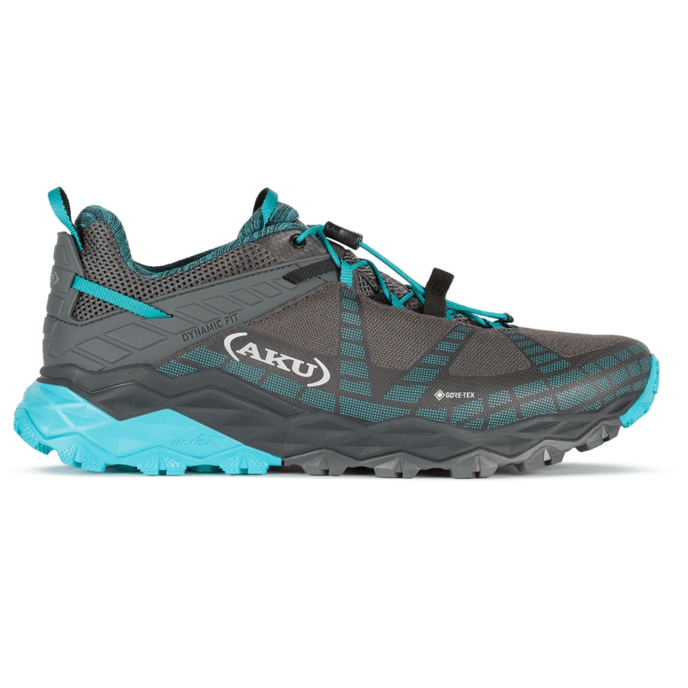 AKU Flyrock Gtx Women's Black/Turquoise 699-253 wandelschoenen dames online bestellen bij Kathmandu Outdoor & Travel