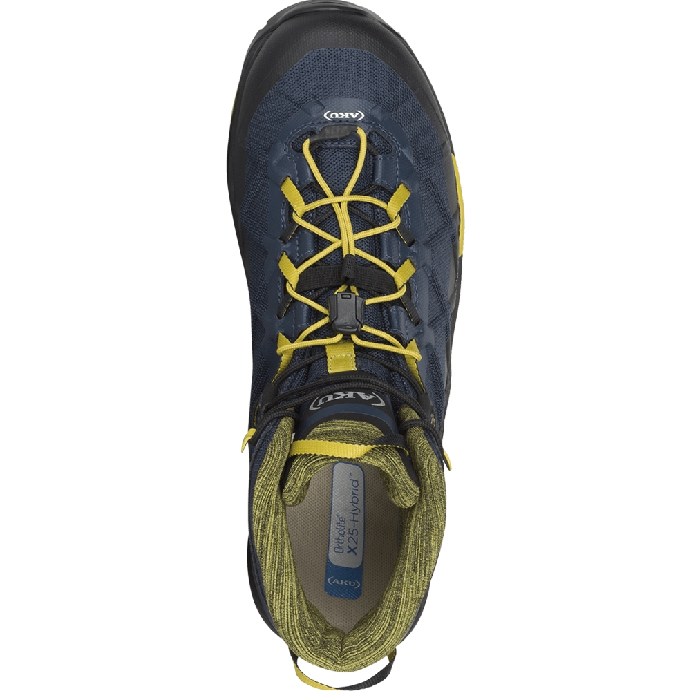 AKU Rocket Mid Gtx Blue/Mustard 710-553 wandelschoenen heren online bestellen bij Kathmandu Outdoor & Travel