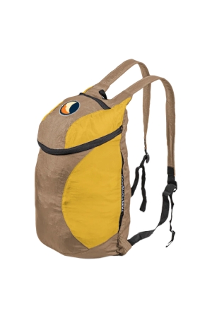 Ticket to the Moon  Mini Backpack  Brown / Dark Yellow