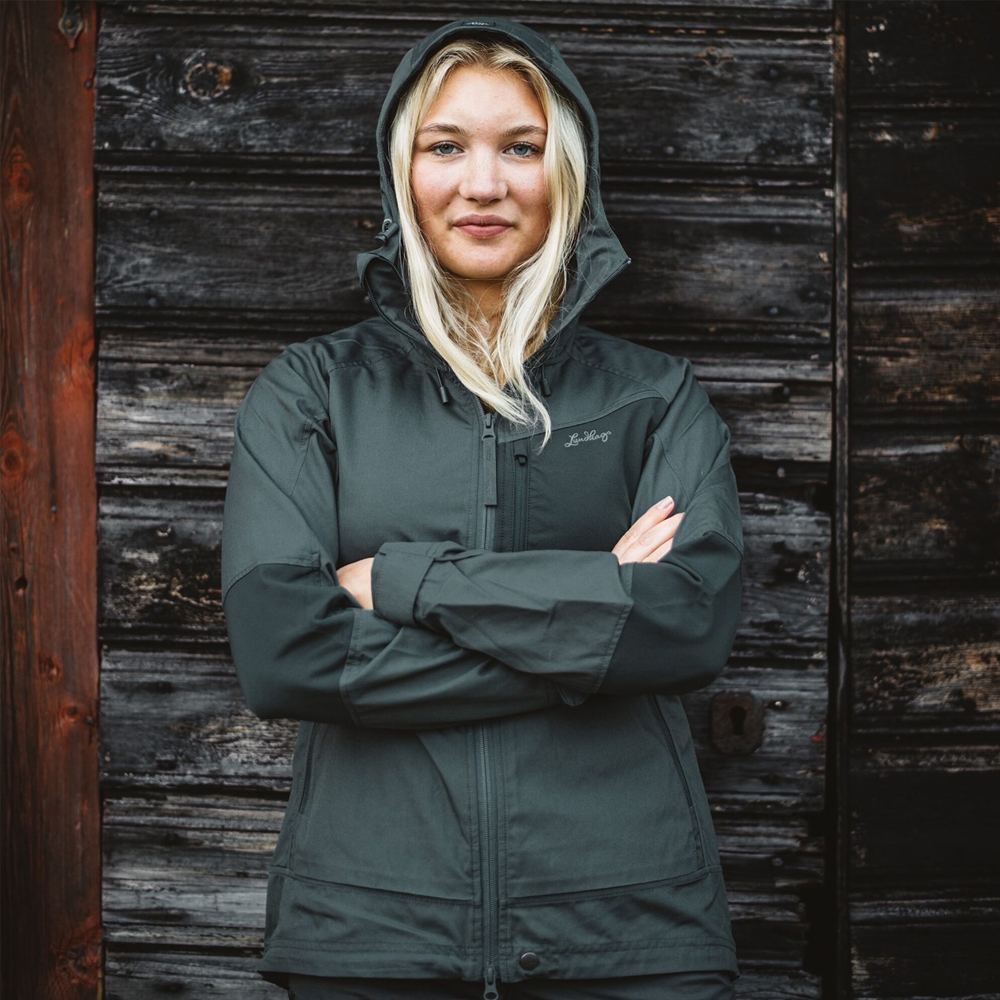 Lundhags Tived Stretch Hybrid Jacket Women's Dark Agave/Seaweed 42008-23-655 jassen online bestellen bij Kathmandu Outdoor & Travel
