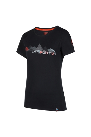 La Sportiva  Peaks T-Shirt Women's Black/Cherry Tomato