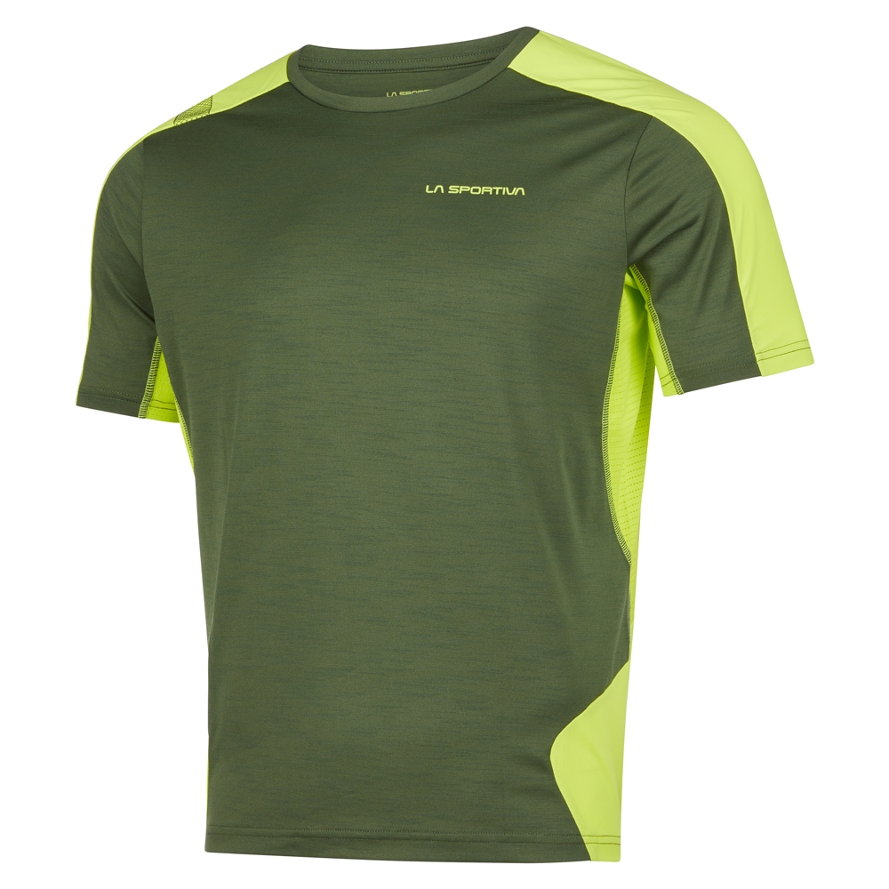 La Sportiva Compass T-Shirt Forest/Lime Punch P50-711729 shirts en tops online bestellen bij Kathmandu Outdoor & Travel