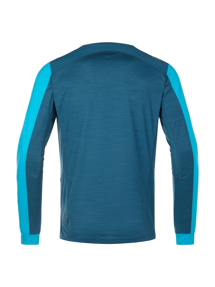 La Sportiva Beyond Long Sleeve Storm Blue/Maui P51-639637 shirts en tops online bestellen bij Kathmandu Outdoor & Travel