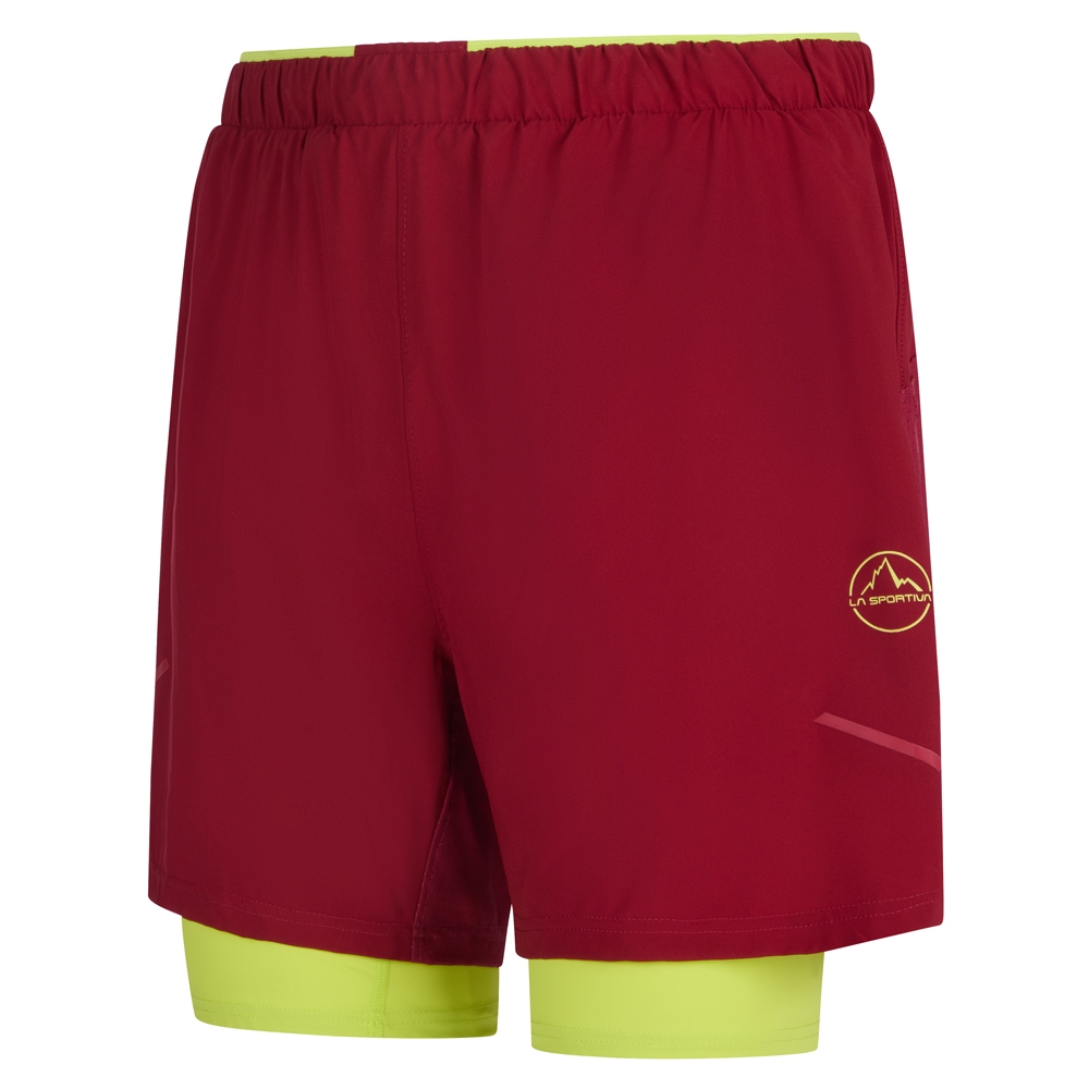 La Sportiva Trail Bite Short Sangra/Lime Punch P79-320729 broeken online bestellen bij Kathmandu Outdoor & Travel