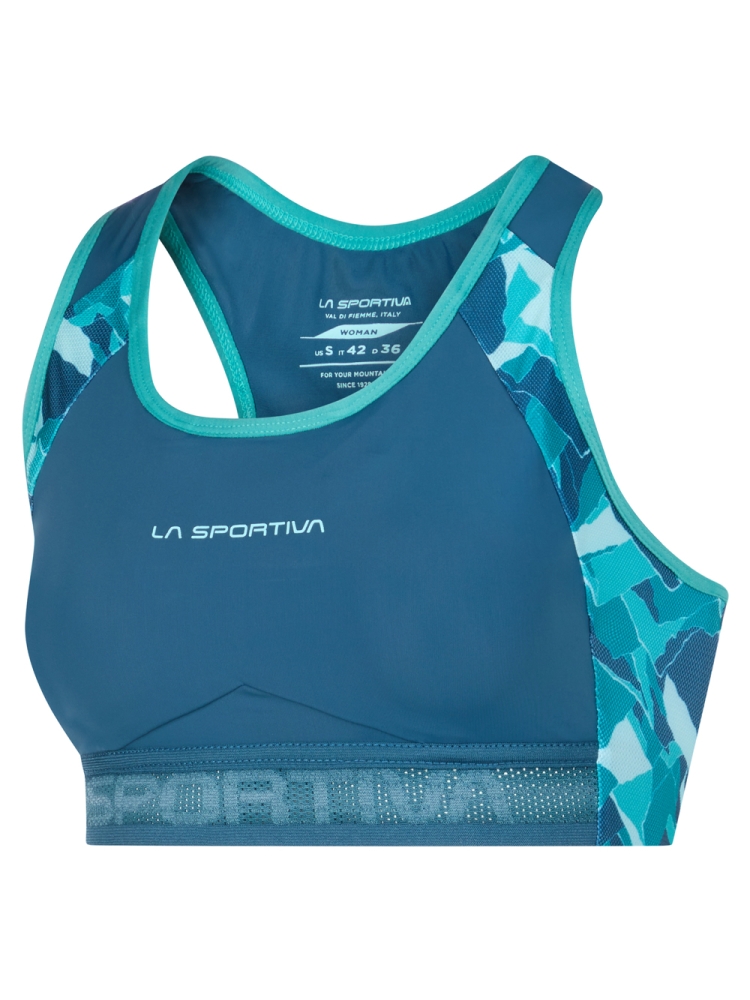 La Sportiva Hover Top Women's Storm Blue/Lagoon Q25-639638 shirts en tops online bestellen bij Kathmandu Outdoor & Travel