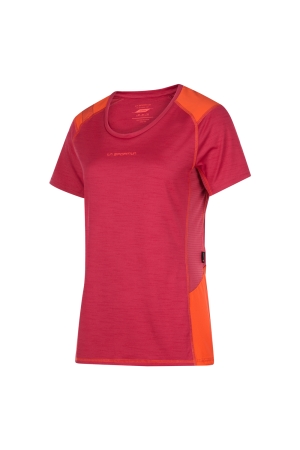 La Sportiva  Compass T-Shirt Women's Velvet/Cherry Tomato