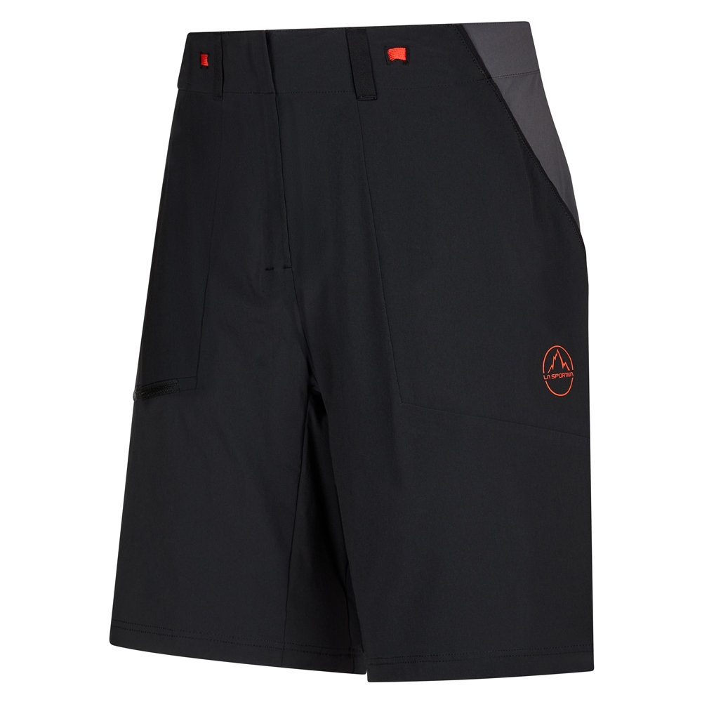 La Sportiva Scout Short Women's Black/Cherry Tomato Q40-999322 broeken online bestellen bij Kathmandu Outdoor & Travel