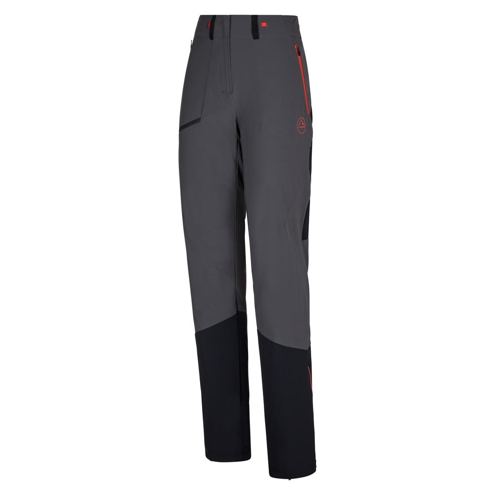 La Sportiva Monument Pant Women's Carbon/Cherry Tomato Q42-900322 broeken online bestellen bij Kathmandu Outdoor & Travel