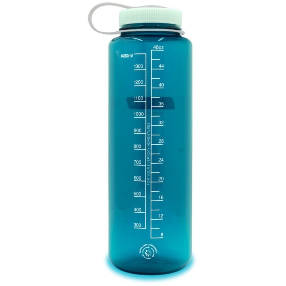 Nalgene Silo Wide Mouth 1,5L Trout Green Sustain  N2020-0648 drinkflessen en thermosflessen online bestellen bij Kathmandu Outdoor & Travel