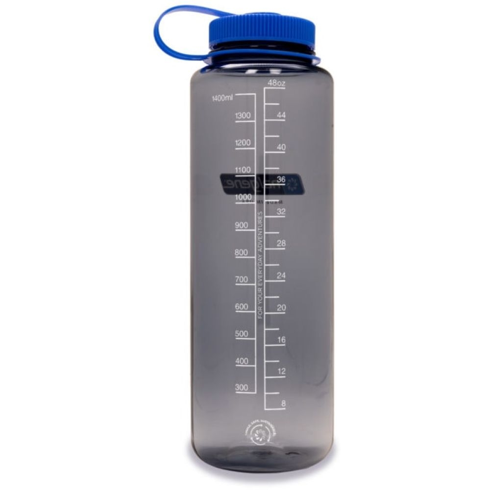 Nalgene Silo Wide Mouth 1,5L Gray Sustain N2020-0148 drinkflessen en thermosflessen online bestellen bij Kathmandu Outdoor & Travel