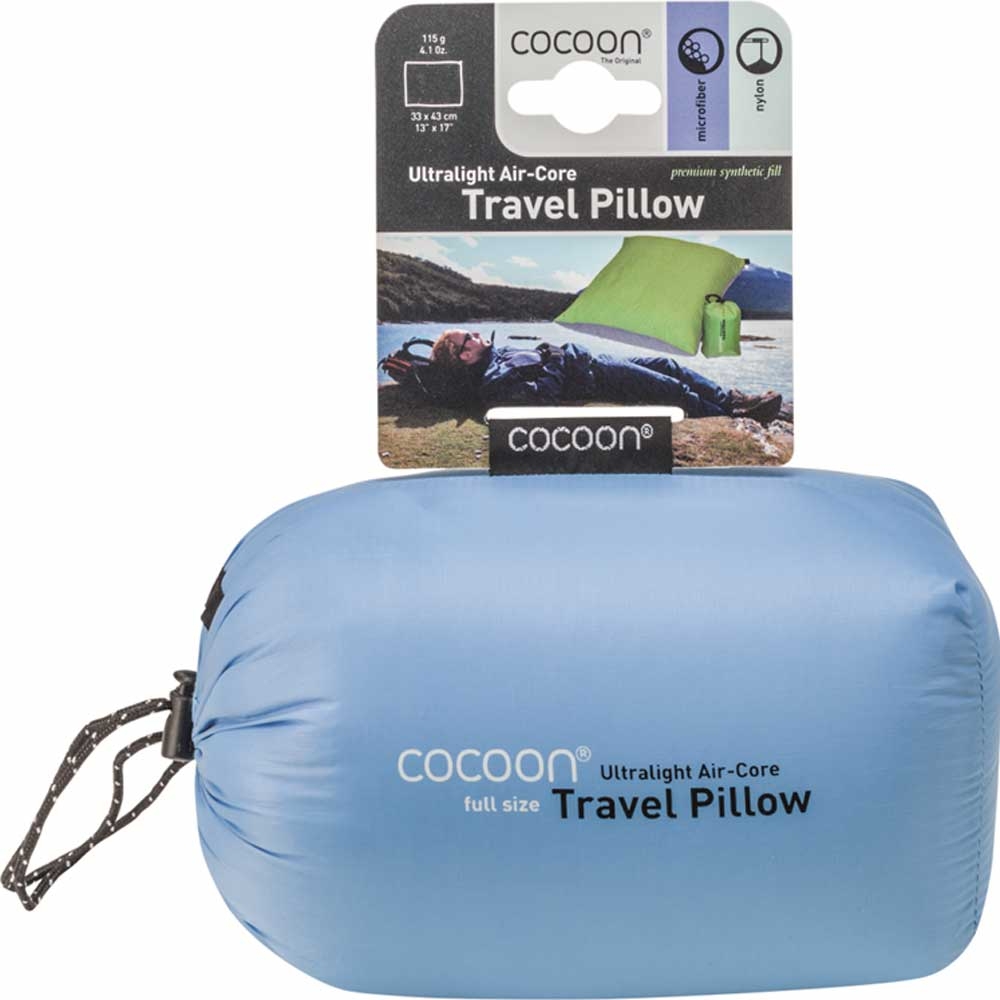Cocoon Air Core Pillow UL XL Light blue CACP5UL1N slaapzakken online bestellen bij Kathmandu Outdoor & Travel