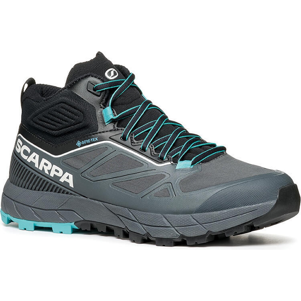 Scarpa Rapid Mid GTX Women's Antracite/Turquoise 72695G-L-117 wandelschoenen dames online bestellen bij Kathmandu Outdoor & Travel