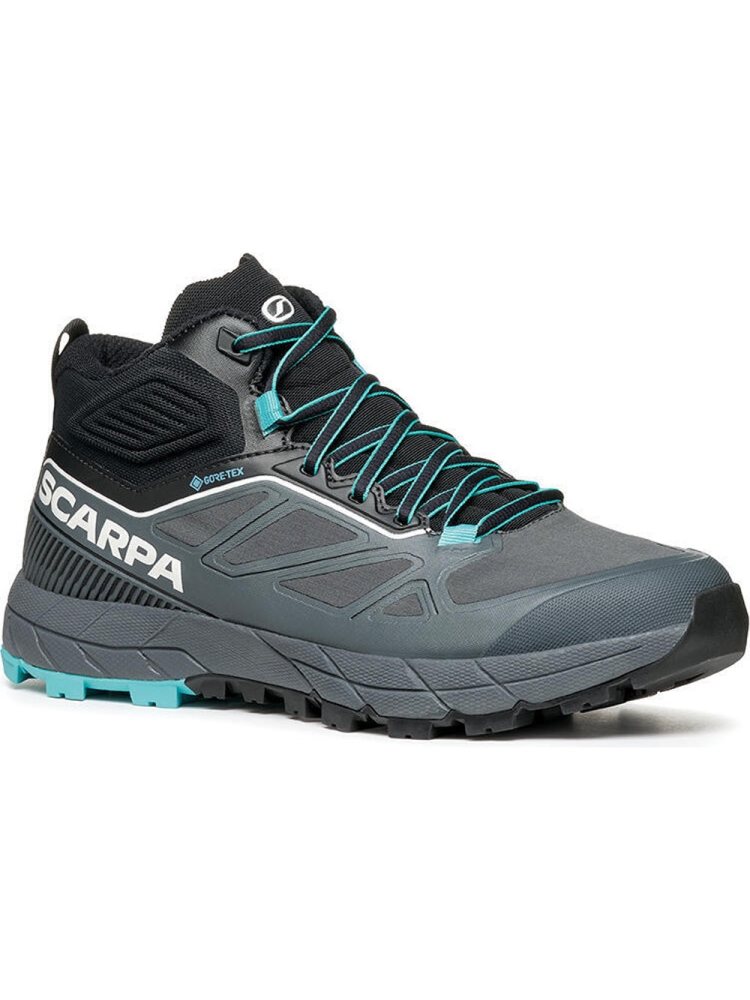 Scarpa Rapid Mid GTX Women's Antracite/Turquoise 72695G-L-117 wandelschoenen dames online bestellen bij Kathmandu Outdoor & Travel