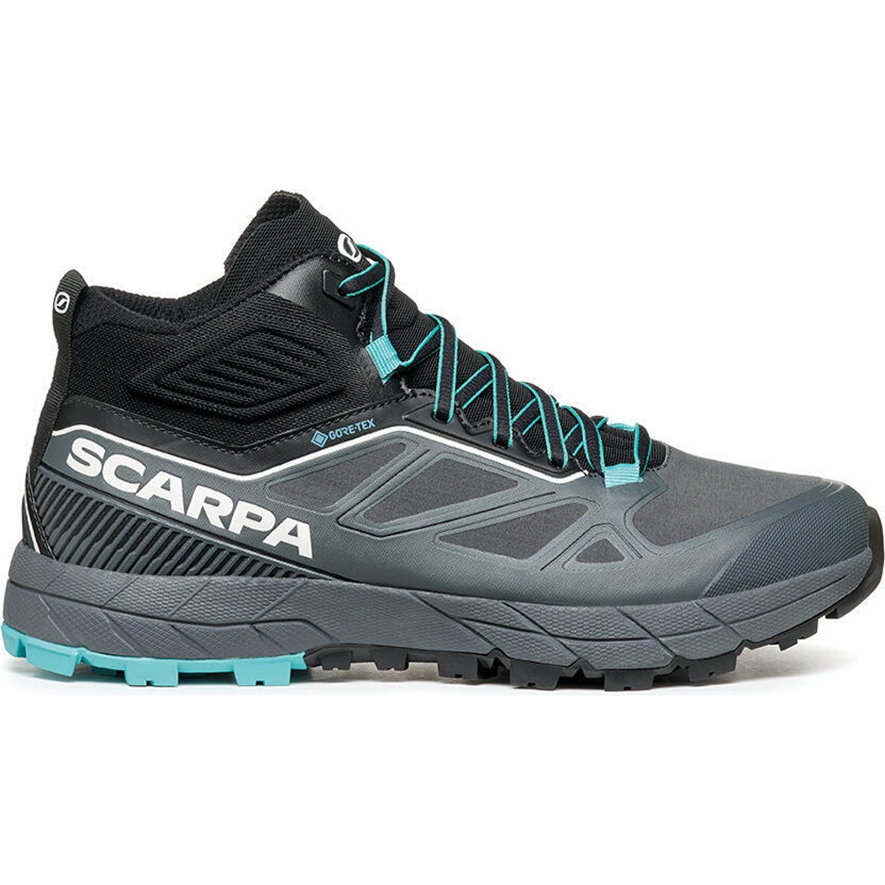 Scarpa Rapid Mid GTX Women's Antracite/Turquoise 72695G-L-117 wandelschoenen dames online bestellen bij Kathmandu Outdoor & Travel