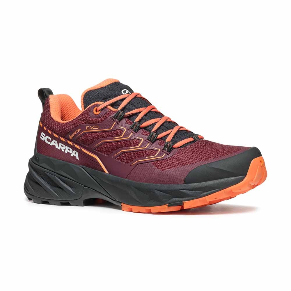 Scarpa Rush 2 GTX Women's Burgundy/DustyOrange 63131G-L-1037 wandelschoenen dames online bestellen bij Kathmandu Outdoor & Travel