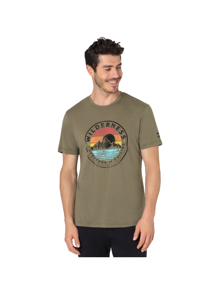 Super Natural Wilderness Tee Stone Grey/Various SNMP01027-W61 shirts en tops online bestellen bij Kathmandu Outdoor & Travel