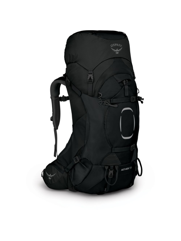 Osprey Aether 55 Black 1-043-1 trekkingrugzakken online bestellen bij Kathmandu Outdoor & Travel