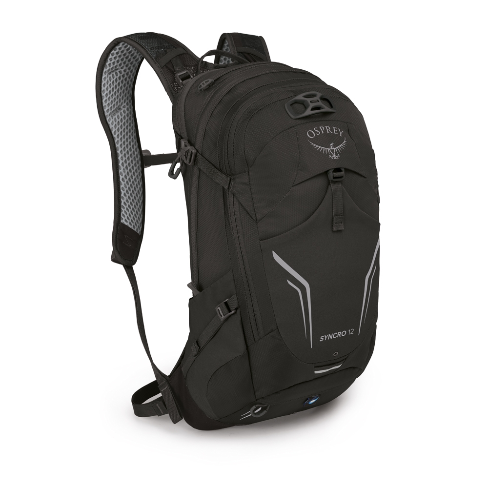 Osprey Syncro 12 Black 10005068 dagrugzakken online bestellen bij Kathmandu Outdoor & Travel