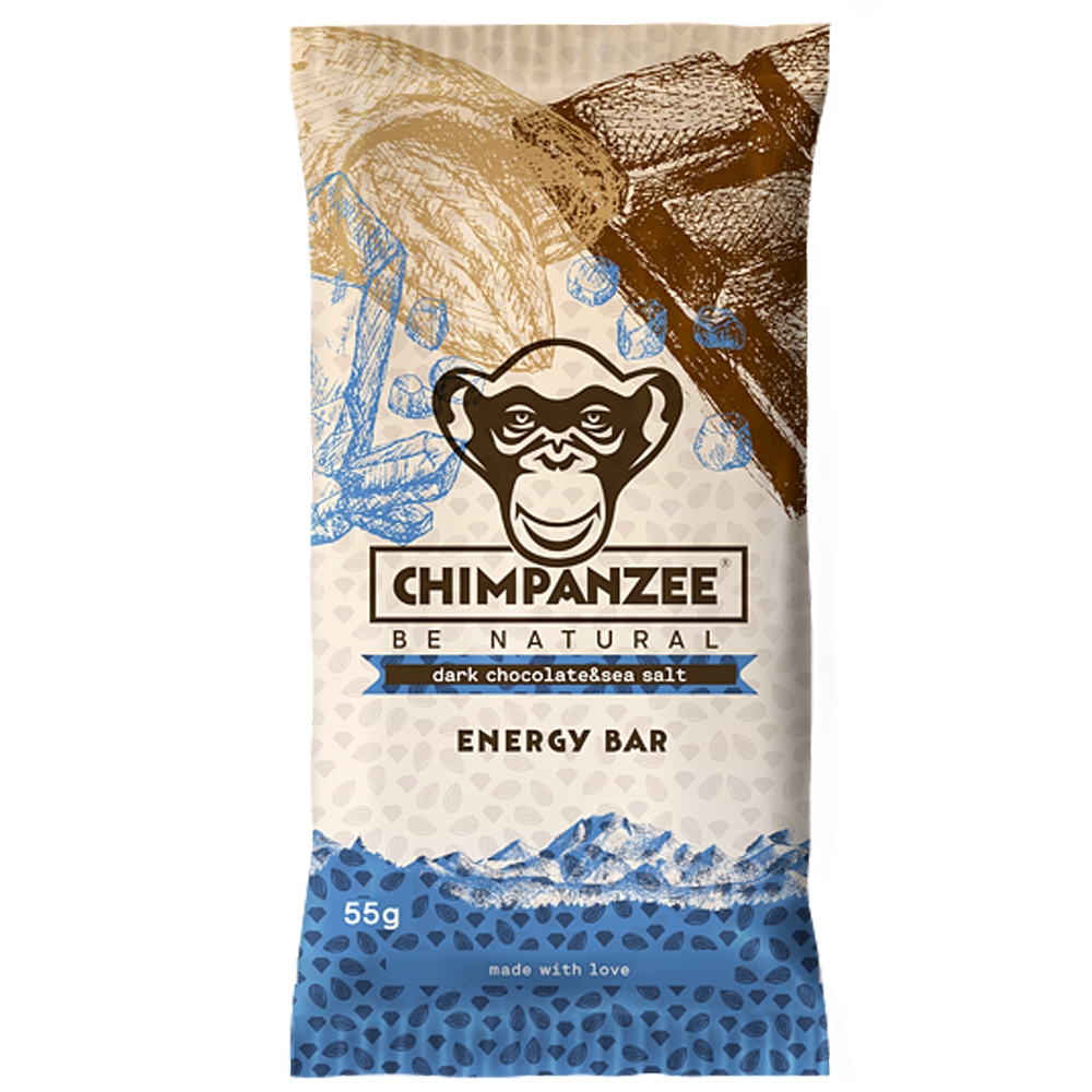 Chimpanzee Energy Bar Dark Chocolate & Sea Salt   CH100078E maaltijden en voedsel online bestellen bij Kathmandu Outdoor & Travel