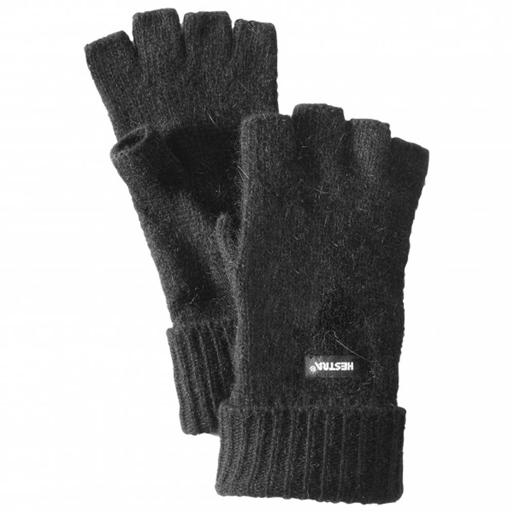 Hestra Pancho Half Finger Black 60552-100 kleding accessoires online bestellen bij Kathmandu Outdoor & Travel