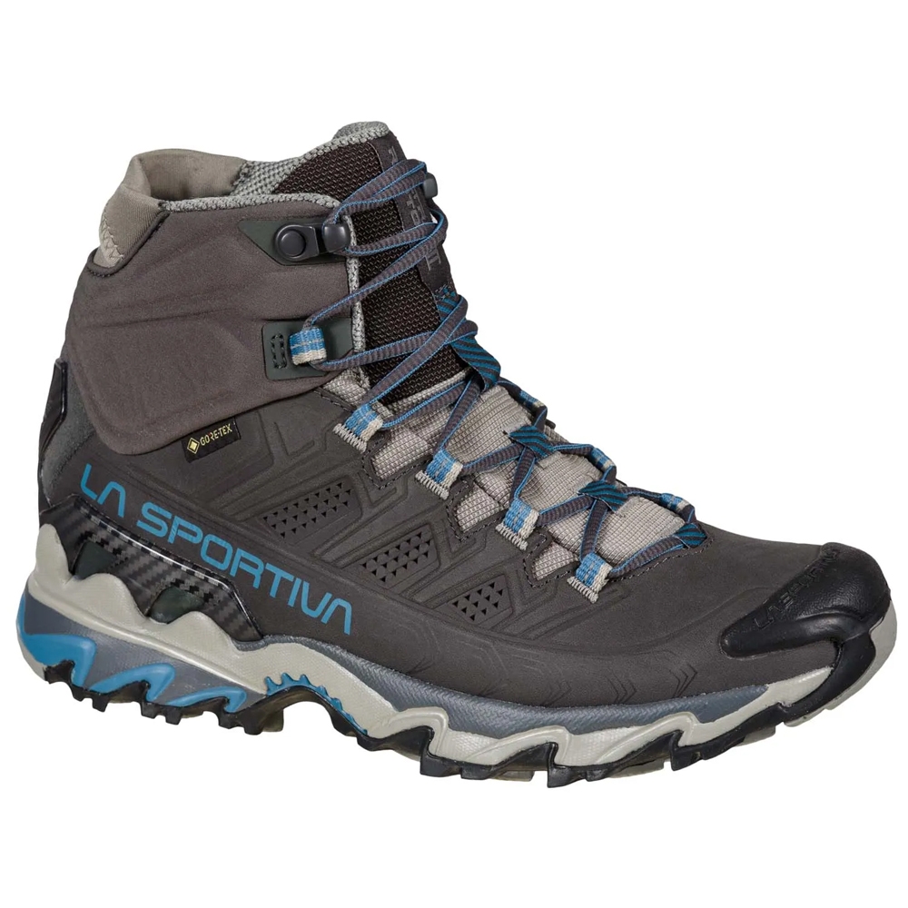 La Sportiva Ultra Raptor II Mid Leather GTX Women's Carbon/Atlantic 34L900630 wandelschoenen dames online bestellen bij Kathmandu Outdoor & Travel