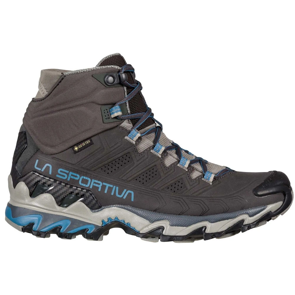 La Sportiva Ultra Raptor II Mid Leather GTX Women's Carbon/Atlantic 34L900630 wandelschoenen dames online bestellen bij Kathmandu Outdoor & Travel