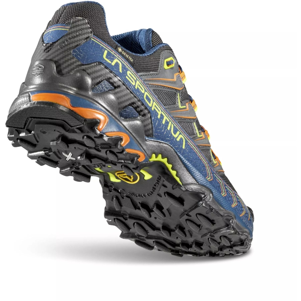 La Sportiva Ultra Raptor II GTX   StormBlue/LimePunch ZFHS054-B39E29 wandelschoenen heren online bestellen bij Kathmandu Outdoor & Travel