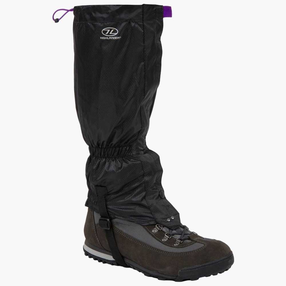 Highlander Glenshee Gaiters Woman's Black GAT014-BK wandelstokken en gamaschen online bestellen bij Kathmandu Outdoor & Travel