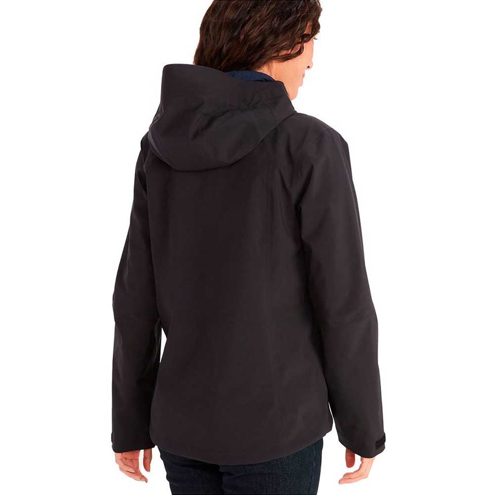 Marmot PreCip Pro Jacket Women's Black M12389-001 jassen online bestellen bij Kathmandu Outdoor & Travel